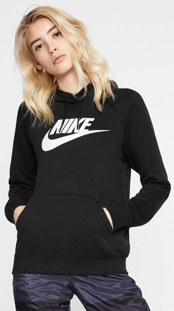Nike Sportswear Essential Fleece Hættetrøje Damer Hættetrøjer & Sweatshirts Sort S
