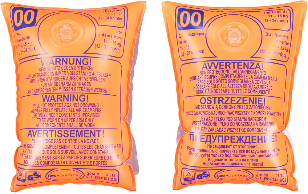 Aqua Lung Badevinger Unisex Svømmeveste Orange 024m