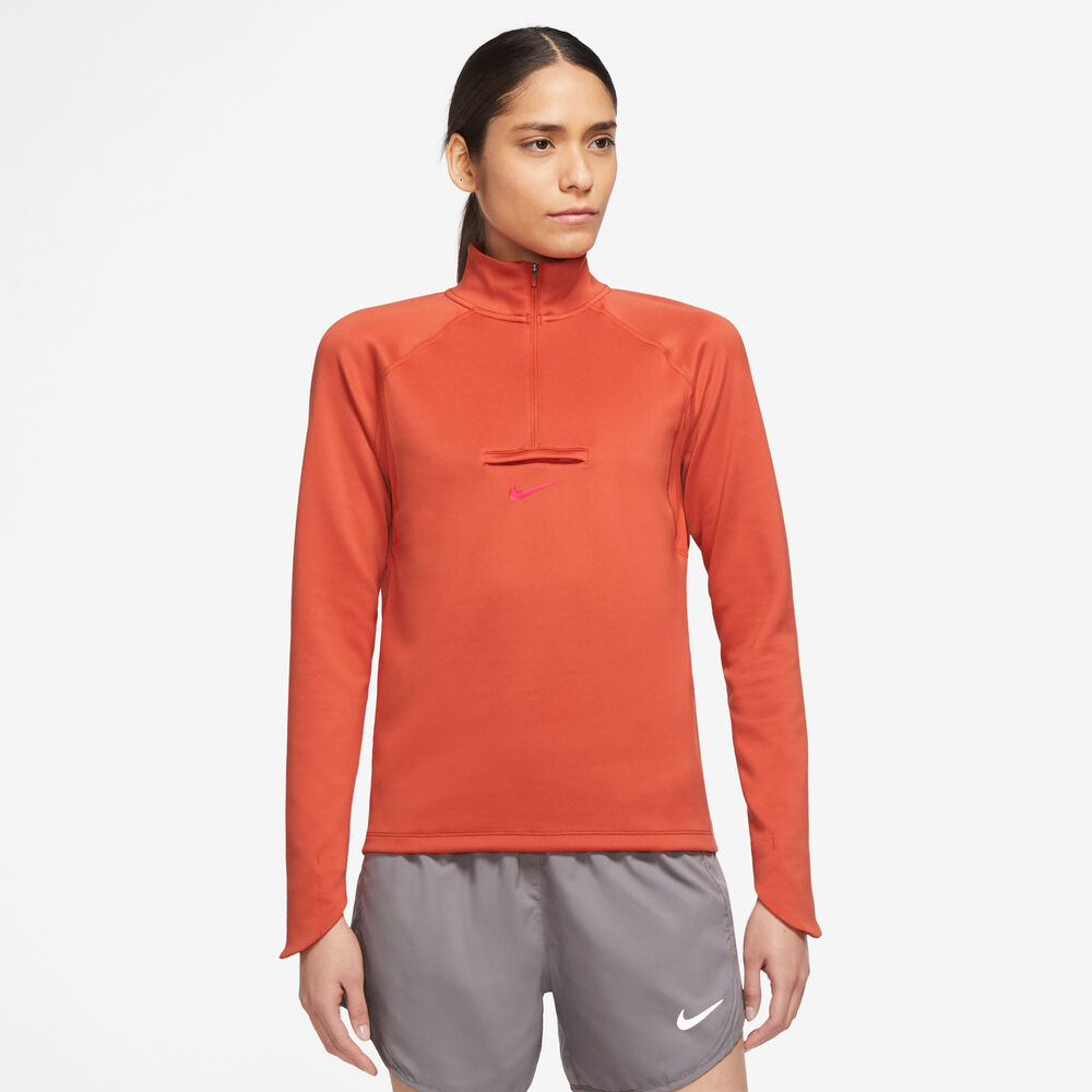 Nike Drifit Element Trail Løbetrøje Damer Hættetrøjer & Sweatshirts Orange M