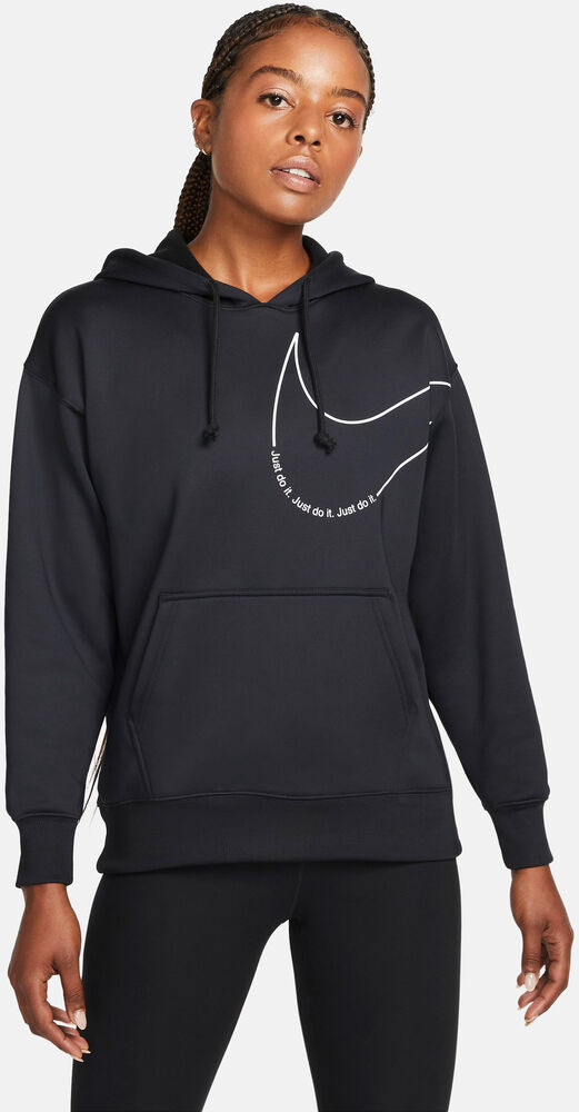 Nike Thermafit Fleece Træningshættetrøje Damer Hættetrøjer & Sweatshirts Sort L
