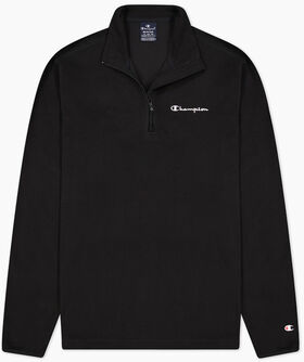 Half Zip-Up Script Logo Fleece sweatshirt
