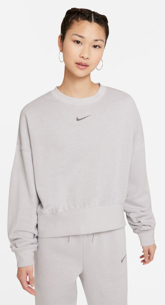 Nike Sportswear Collection Essentials Oversized Fleece Sweatshirt Damer Hættetrøjer & Sweatshirts Hvid M