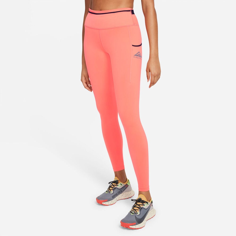 Nike Epic Luxe Trail Løbetights Damer Tøj Orange Xs