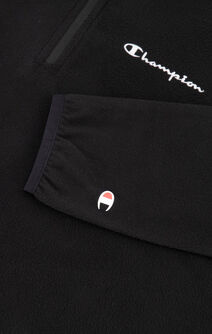 Half Zip-Up Script Logo Fleece sweatshirt