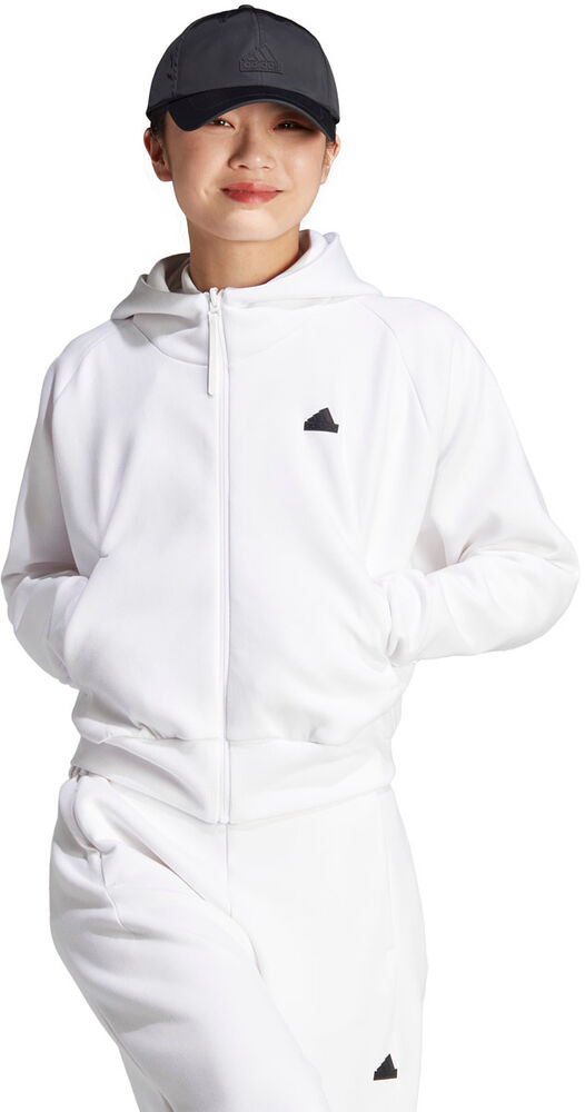 Adidas Z.n.e. Fullzip Hættetrøje Damer Tøj Hvid S