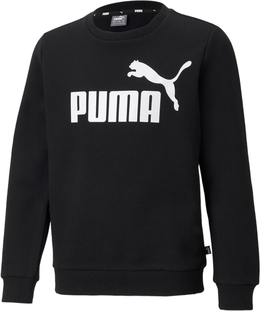 Puma Essentials Big Logo Sweatshirt Unisex Hoodies Og Sweatshirts Sort 164