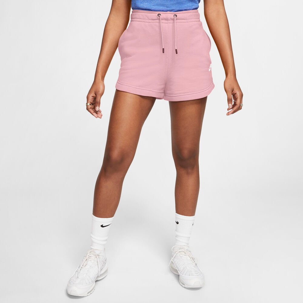 Nike Sportswear Essential Frotté Shorts Damer Tøj Pink M
