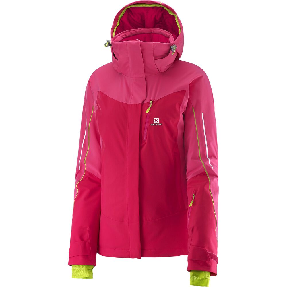 Salomon Iceglory Jacket Damer Tøj Pink S