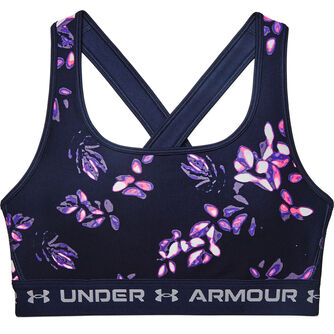 Armour Mid Crossback Printed sports bh