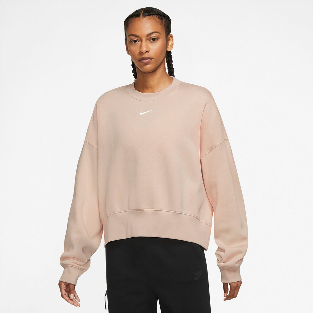 Nike Sportswear Collection Essentials Oversized Fleece Sweatshirt Damer Tøj Pink S