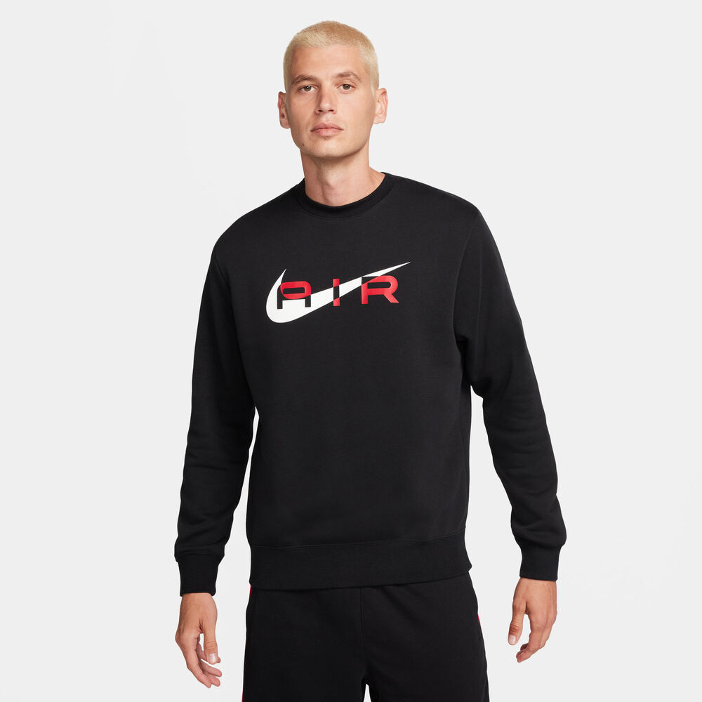 Nike Air Fleece Sweatshirt Herrer Tøj Sort Xs