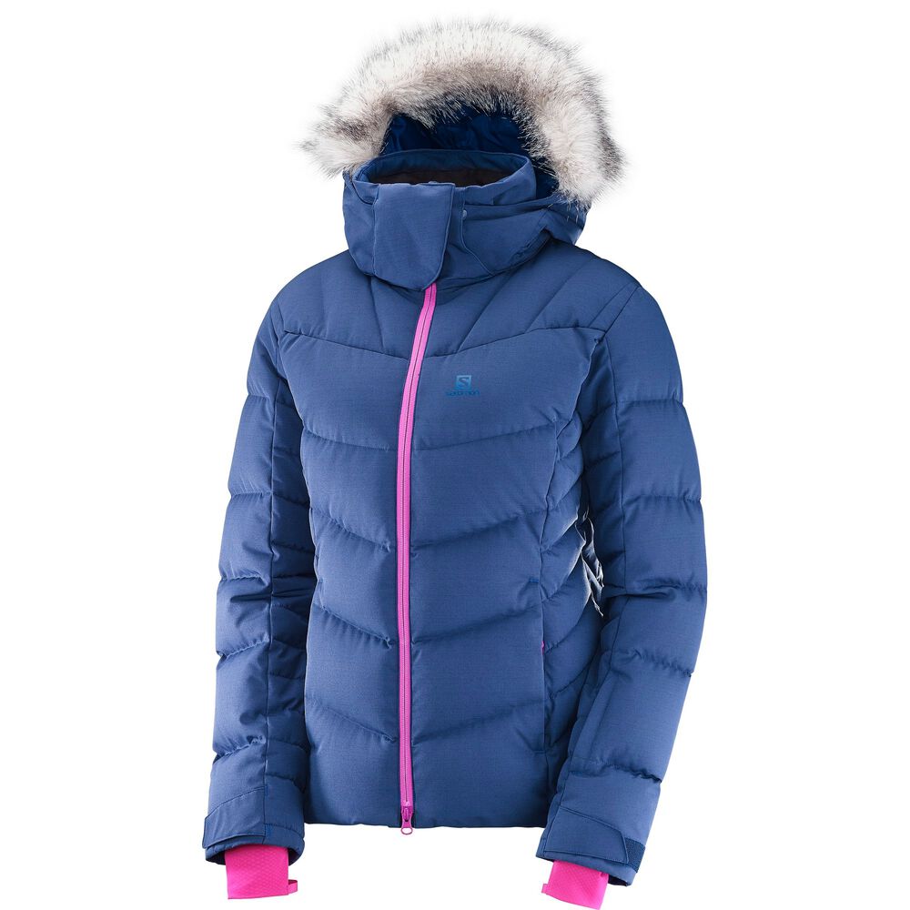 Salomon Icetown Jacket Damer Tøj Blå Xs