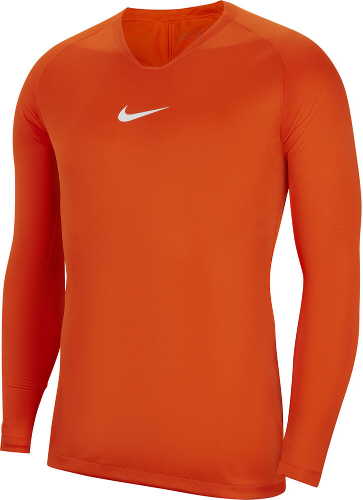 Nike Drifit Park First Layer Langærmet Tshirt Herrer Skiundertøj Og Baselayer Orange S