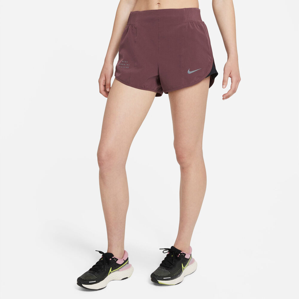 Nike Drifit Run Division Tempo Luxe Løbeshorts Damer Tøj Rød Xs