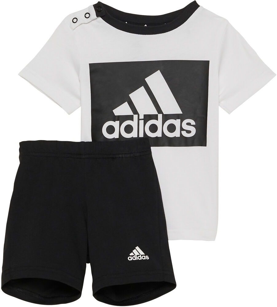 Adidas Essentials Sæt, Shorts + Tshirt Unisex Tøj Hvid 62