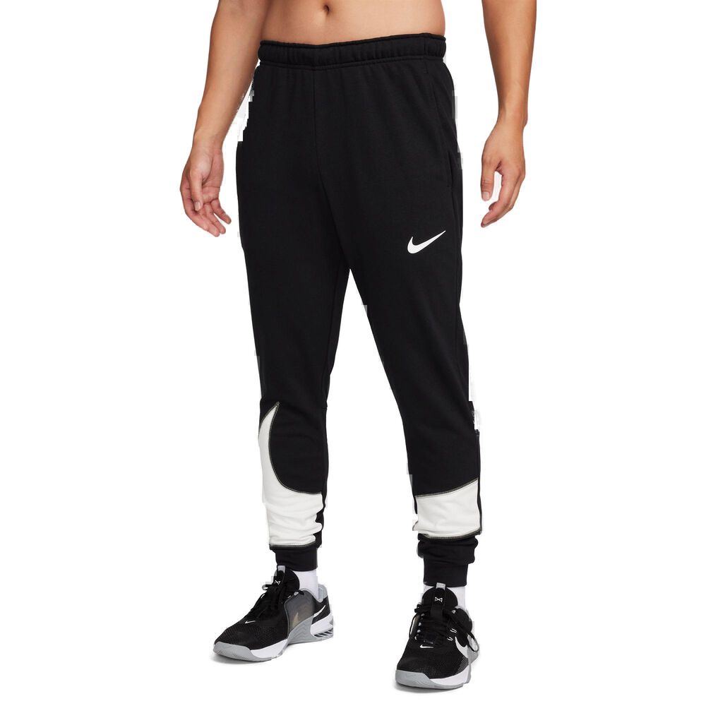 Nike Drifit Tapered Fitness Bukser Herrer Tøj Sort L