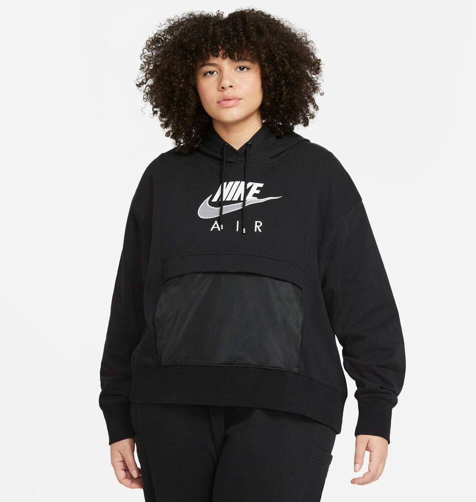 Nike Air Hættetrøje (plus Size) Damer Tøj Sort 2xl