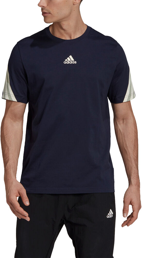 Adidas Adidas Sportswear 3stripes Tape Tshirt Herrer Tøj Sort S