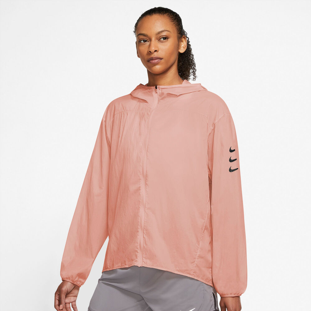Nike Stormfit Run Division Packable Løbejakke Damer Sommerjakker Pink L