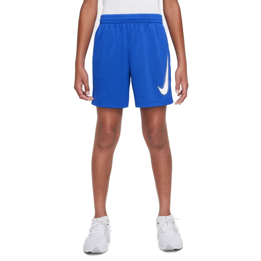Nike Drifit Multi Shorts Drenge Sommer Tilbud Blå 137147 / M