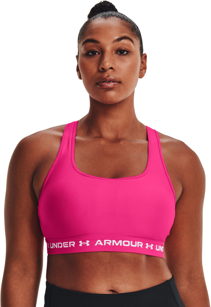 Under Armour Armour Mid Crossback Sports Bh Damer Tøj Pink M