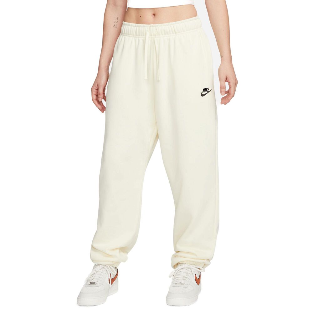 Nike Sportswear Club Fleece Midrise Oversized Bukser Damer Bukser Hvid M
