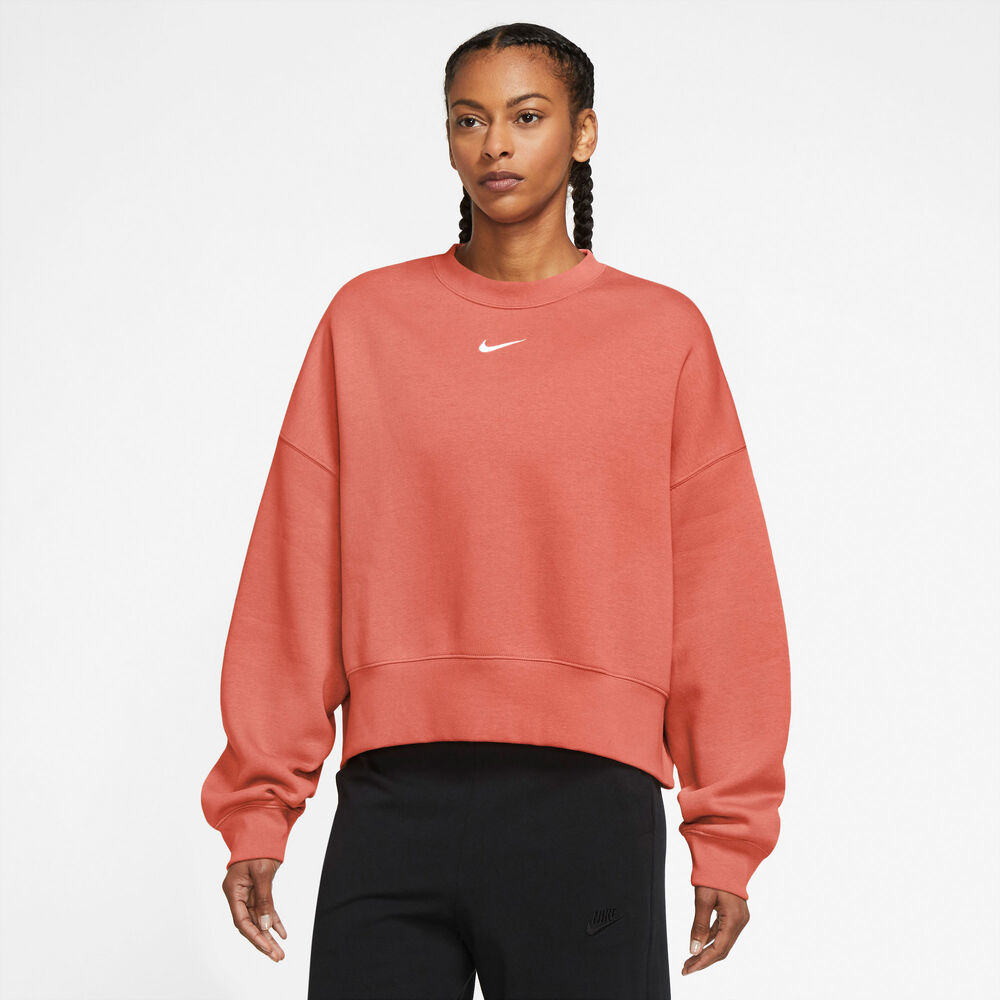 Nike Sportswear Collection Essentials Oversized Fleece Sweatshirt Damer Tøj Pink Xl