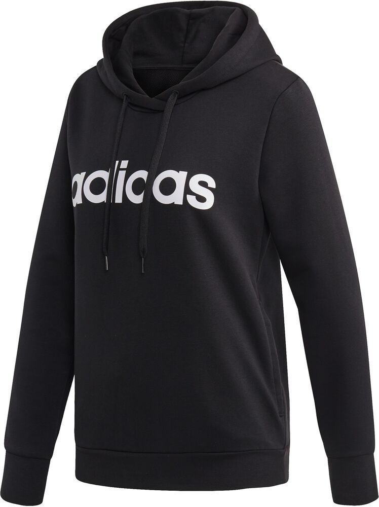 Adidas Essentials Linear Oh Hoodie Damer Tøj Sort Xs