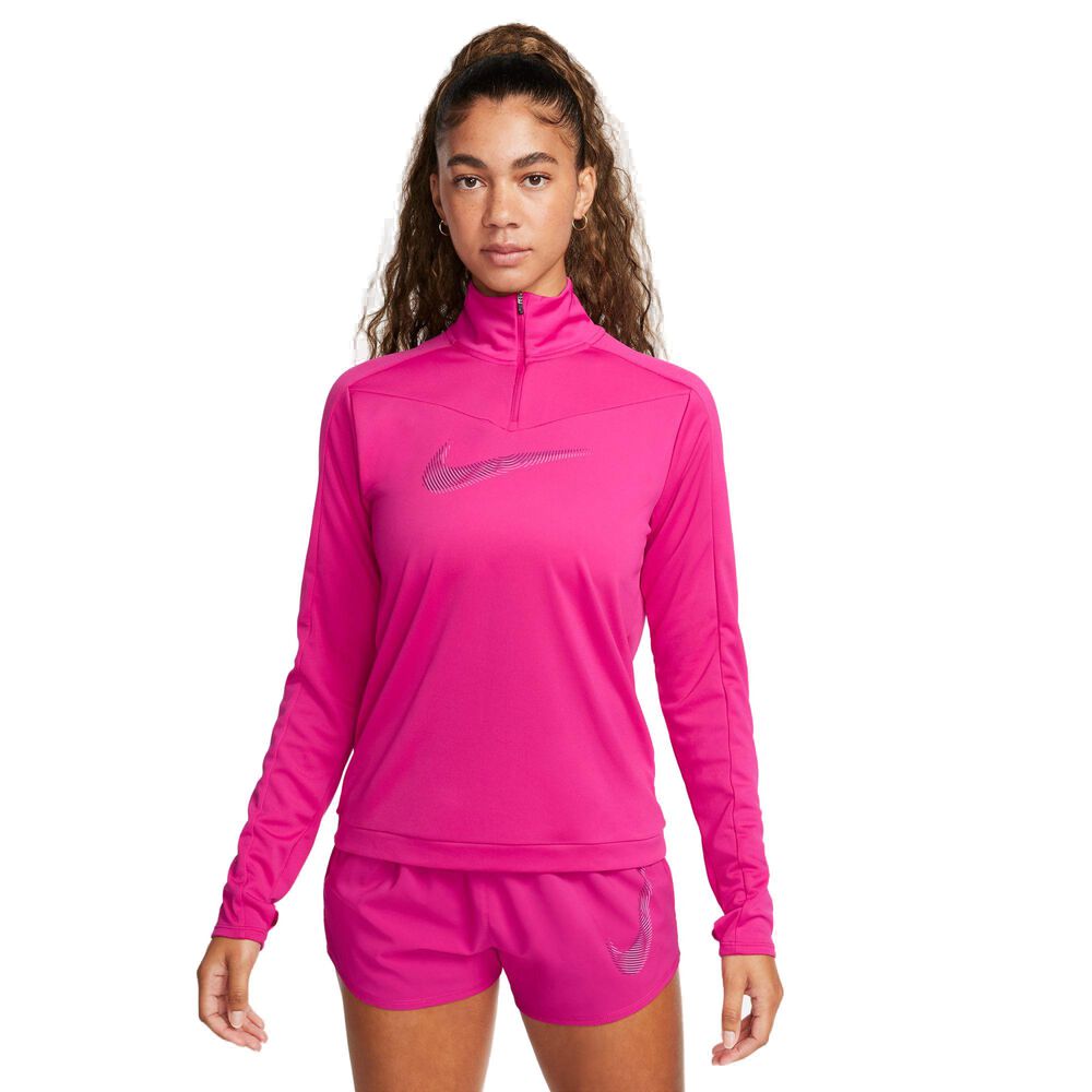 Nike Drifit Swoosh Løbetrøje Damer Hættetrøjer & Sweatshirts Pink S