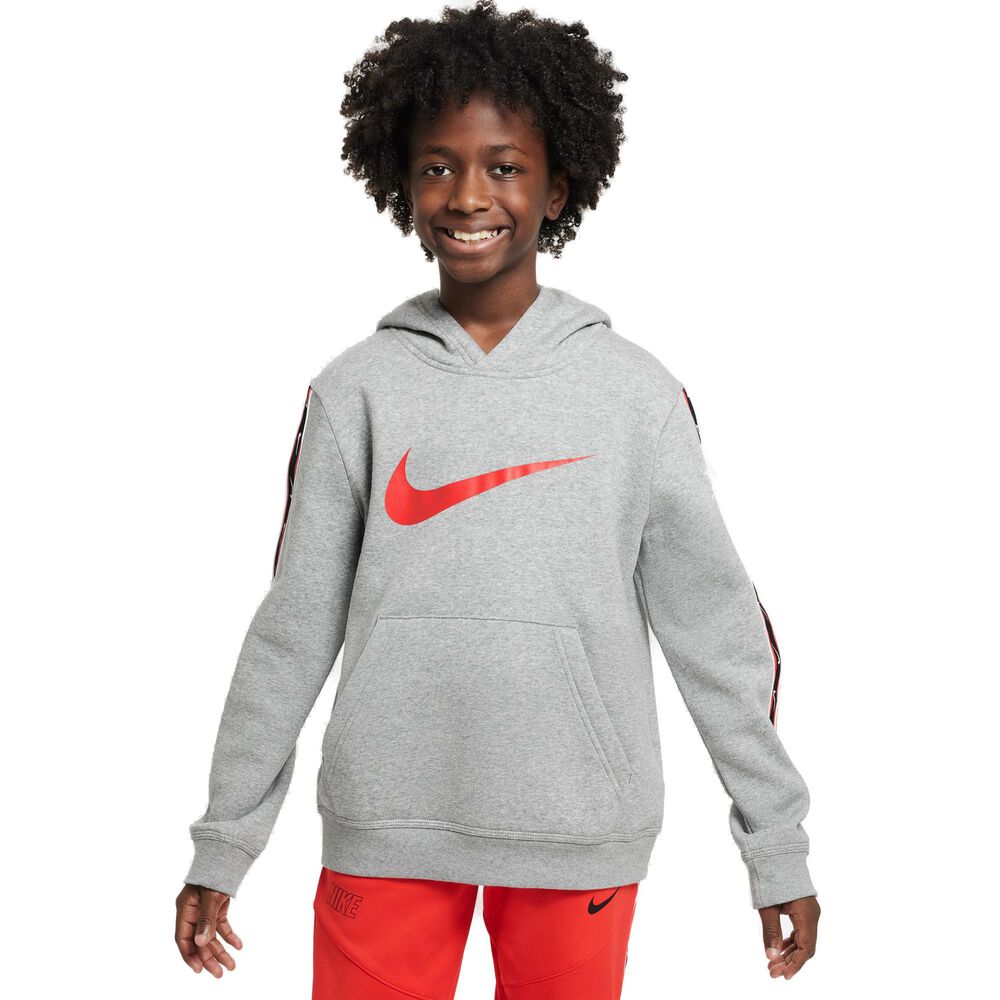 Nike Sportswear Repeat Fleece Hættetrøje Drenge Tøj Grå 147158 / L
