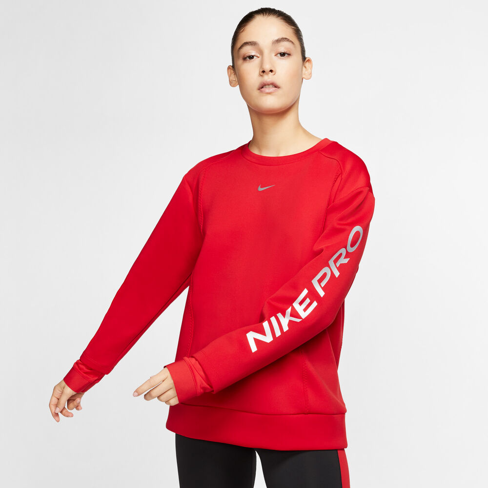 Nike Pro Fleece Top Damer Sidste Chance Tilbud Spar Op Til 80% Rød M