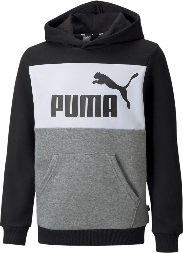 Puma Essentials+ Colourblock Hættetrøje Drenge Tøj Sort 104
