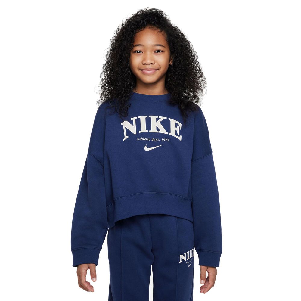 Nike Sportswear Trend Fleece Sweatshirt Piger Tøj Blå 137147 / M