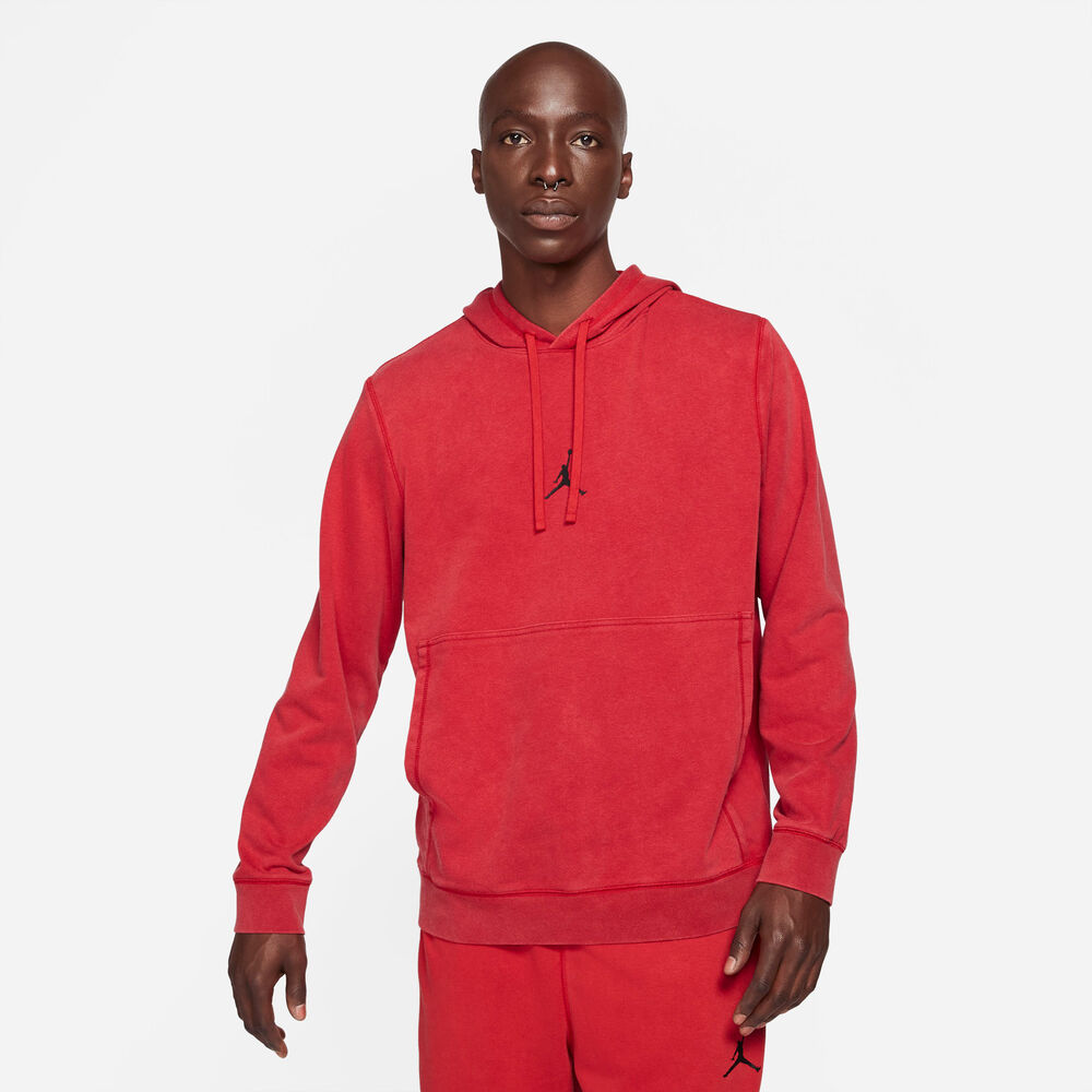 Nike Jordan Drifit Air Fleece Hættetrøje Herrer Hoodies Og Sweatshirts Rød M