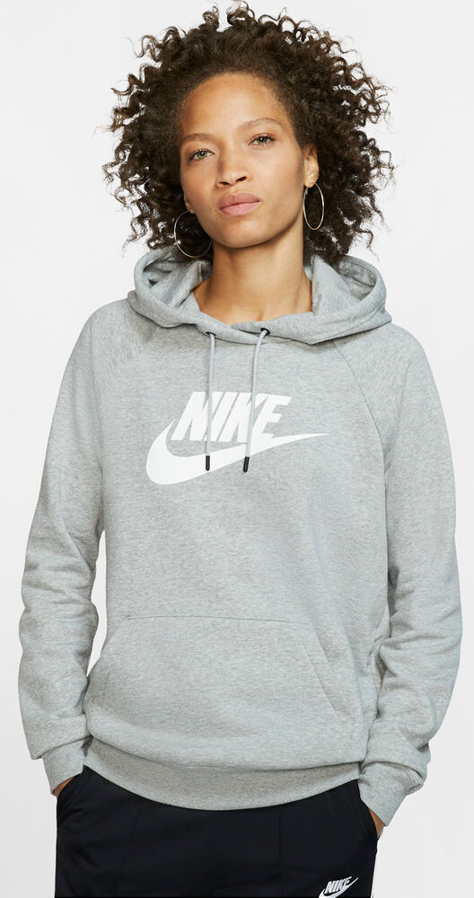 Nike Sportswear Essential Fleece Hættetrøje Damer Hættetrøjer & Sweatshirts Grå S