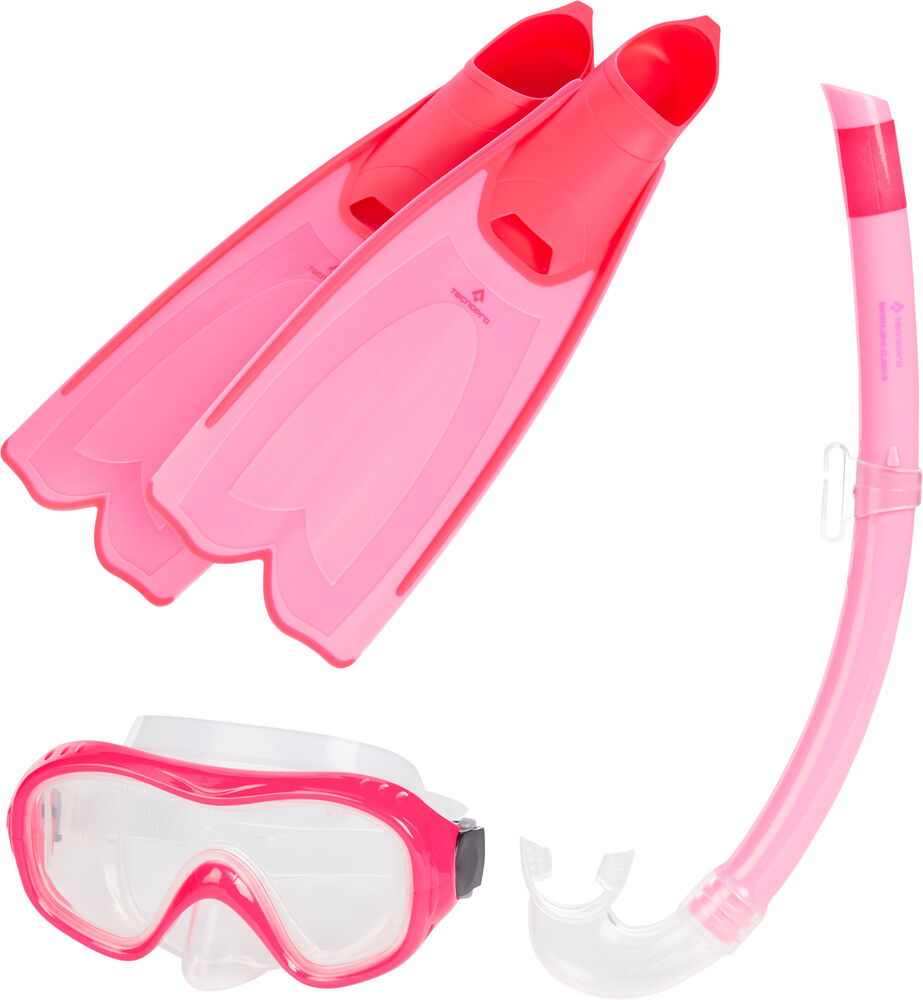 8: Tecnopro St3 Dykkersæt Unisex Svømmebriller & Dykkerbriller Pink M