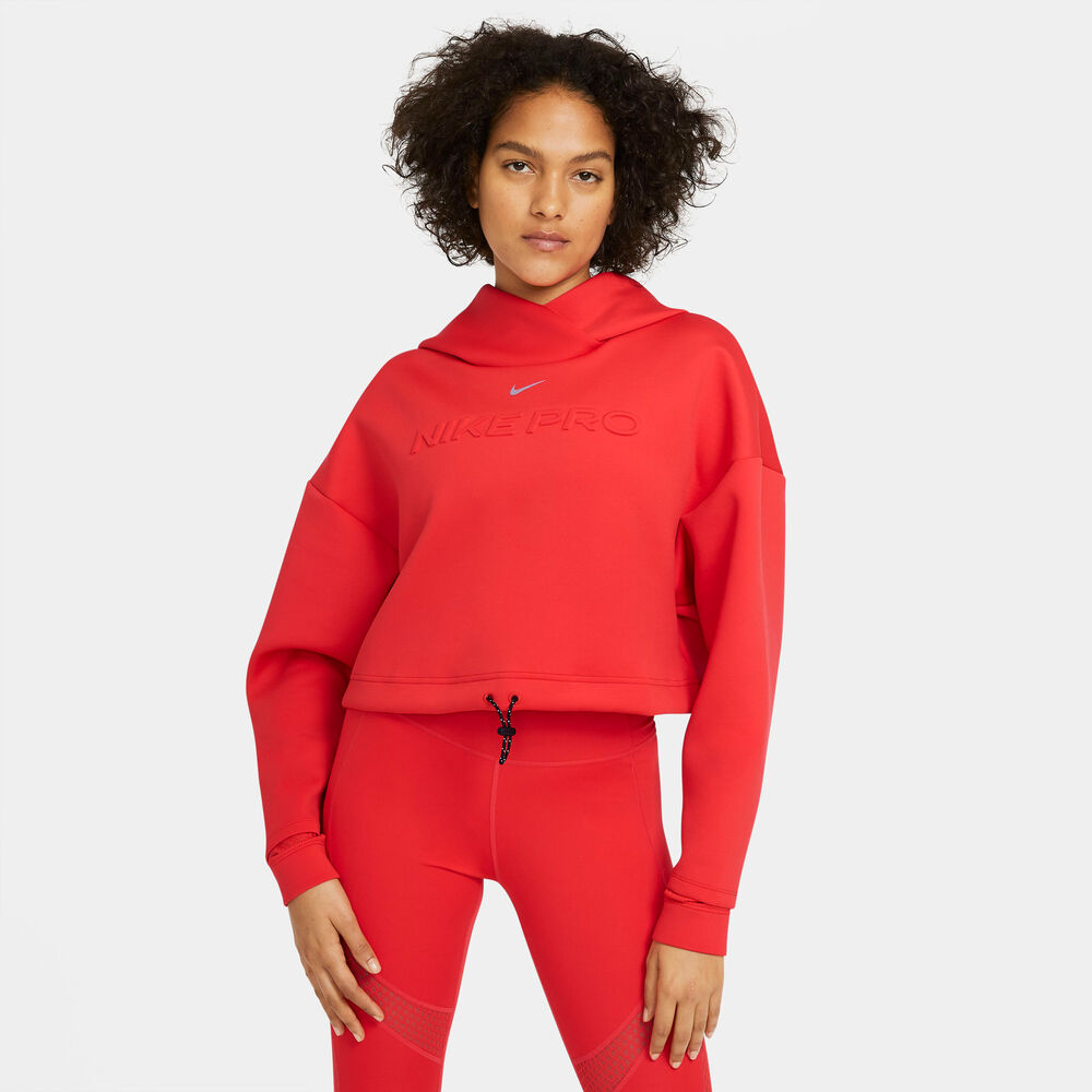 Nike Pro Hættetrøje Damer Tøj Rød L