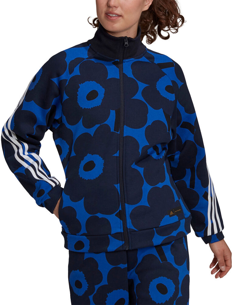 5: Adidas Adidas Sportswear Marimekko Fleece Træningsjakke Damer Tøj Blå Xs