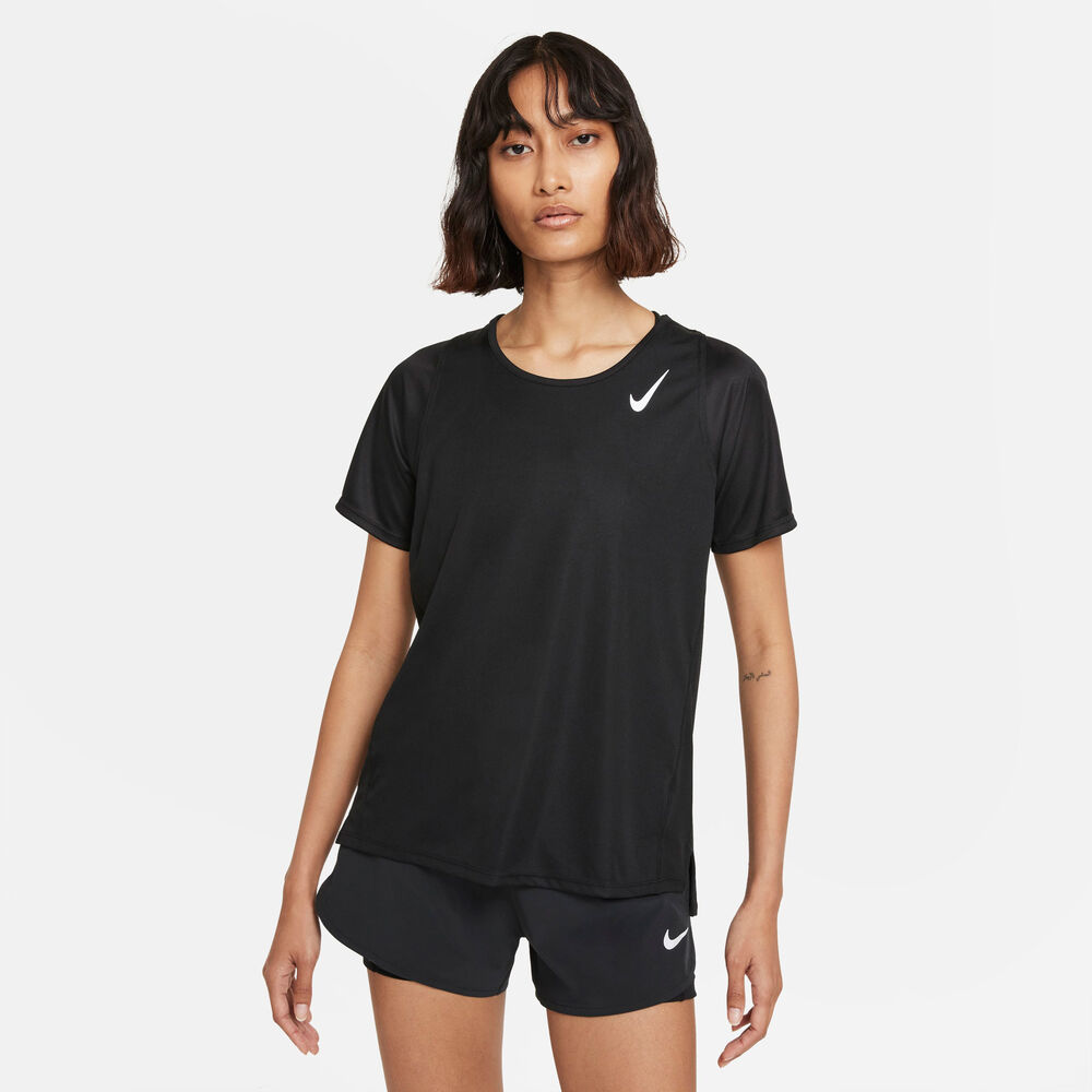 Nike Drifit Race Løbe Tshirt Damer Julen 2023 Sort L