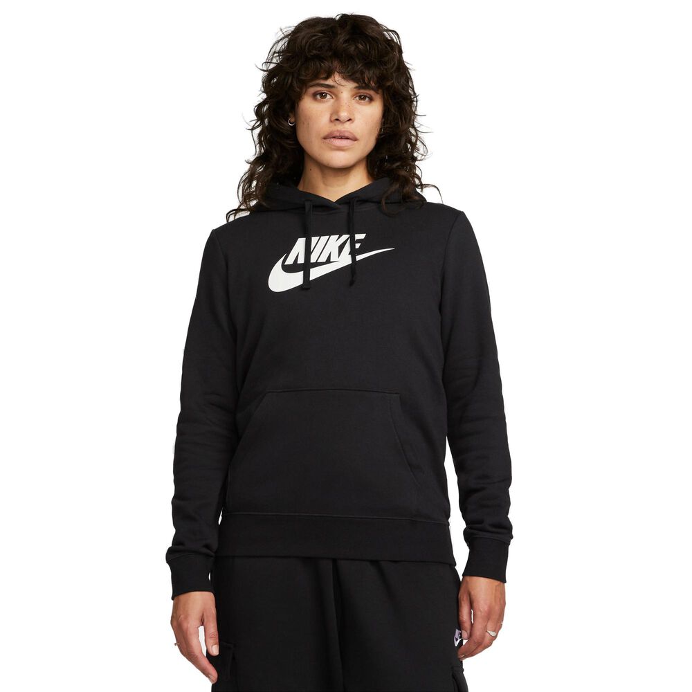 Nike Sportswear Club Fleece Logo Hættetrøje Damer Spar2540 Sort L