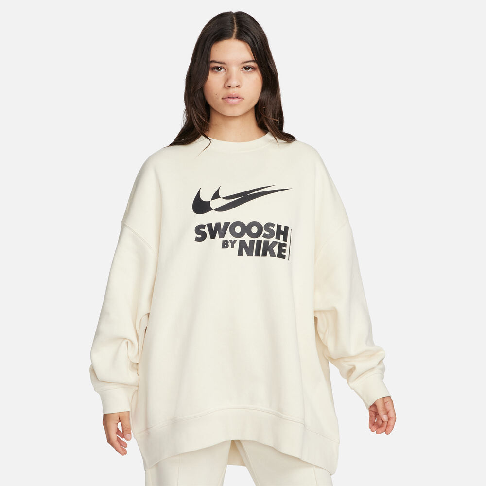 Nike Sportswear Oversized Fleece Sweatshirt Damer Tøj Hvid M