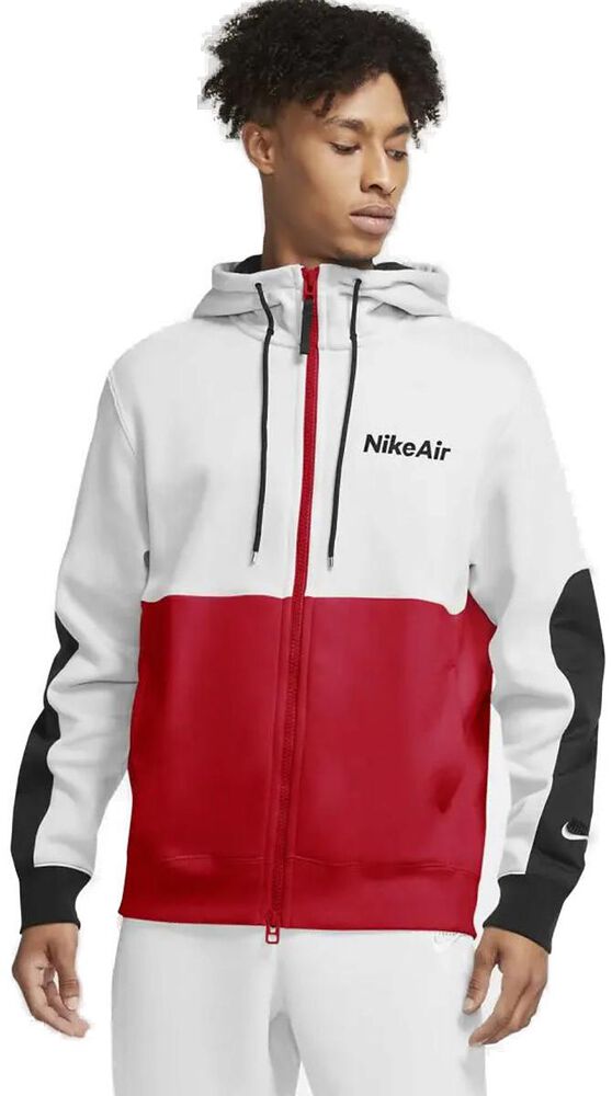 Nike Air Fullzip Fleece Hættetrøje Herrer Hoodies Og Sweatshirts Hvid L