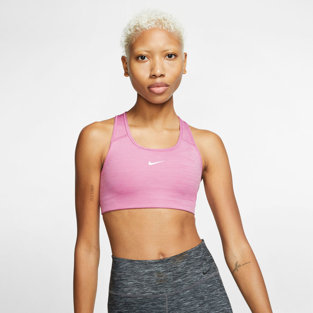 Nike Swoosh Mediumsupport Sports Bh Damer Tøj Pink Xs