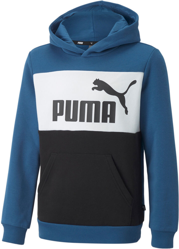 Puma Essentials+ Colourblock Hættetrøje Drenge Hoodies Og Sweatshirts Blå 128
