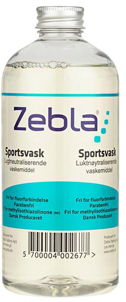 Zebla Sportsvask, 500 Ml M/ Parfume Unisex Tilbehør Og Udstyr Gennemsigtig 0.50