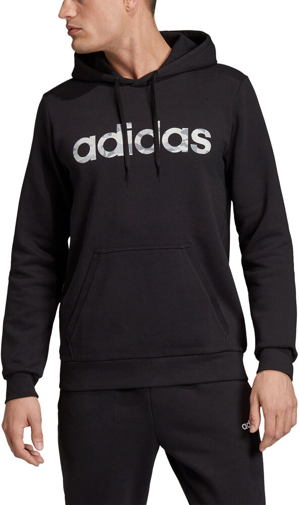 Adidas Camo Linear Hættetrøje Herrer Hoodies Og Sweatshirts Sort Xl