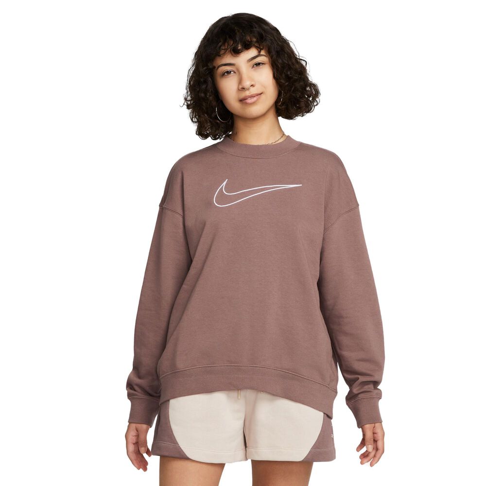 Nike Drifit Get Fit Graphic Sweatshirt Damer Tøj Brun M