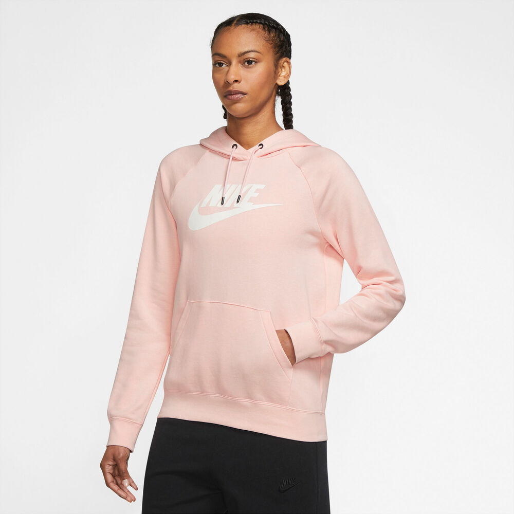 Nike Sportswear Essential Fleece Hættetrøje Damer Tøj Pink M