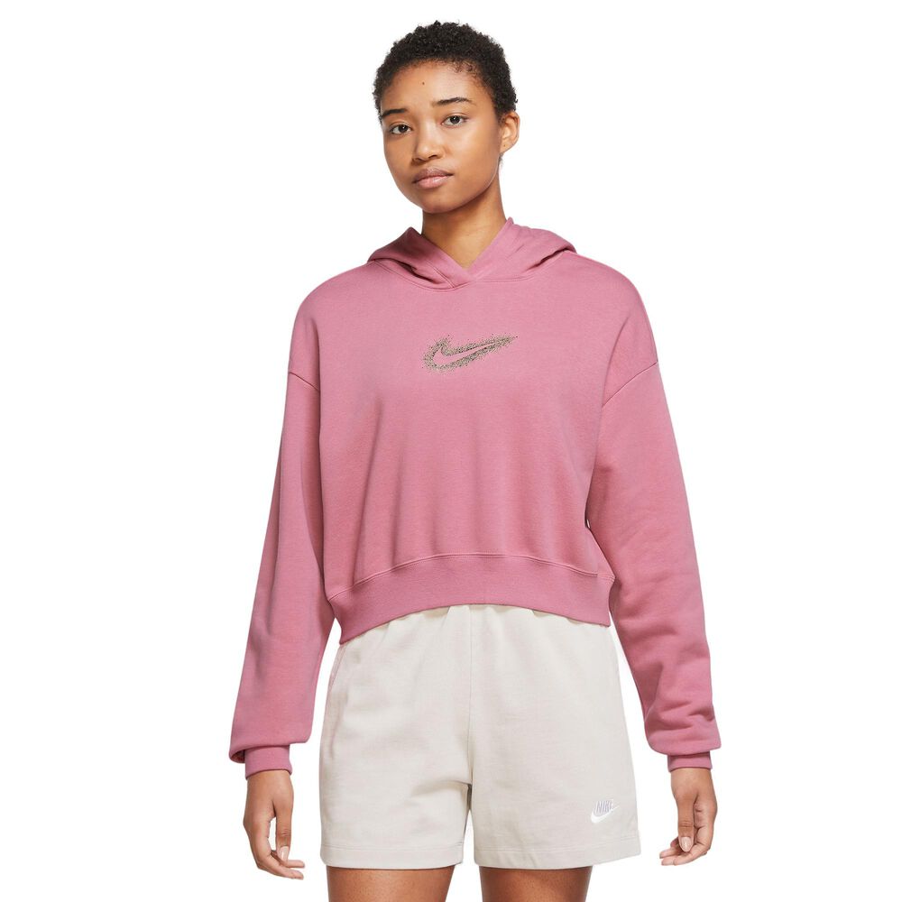 Nike Sportswear Club Fleece Graphic Logo Hættetrøje Damer Hættetrøjer & Sweatshirts Pink Xs