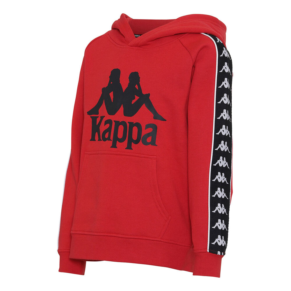 Kappa Authentic Bazba Hættetrøje Herrer Tøj Rød L